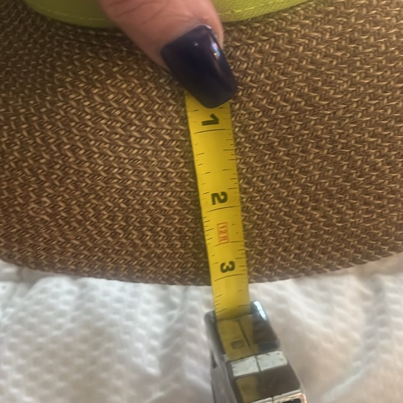 Eric Javits Squishee Straw Champ Womens Visor Lime Green UV Protection Packable - Picture 13 of 13